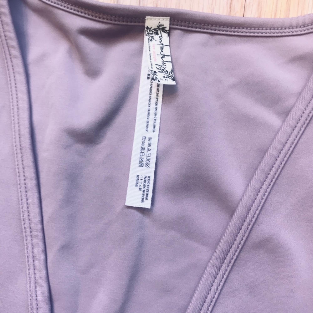 SALE! Free People Super Soft Deep V-Neck Bodysuit - Picture 5 of 8